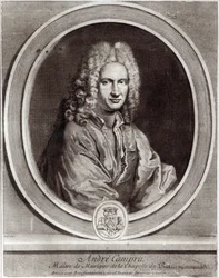 Retrato de Andre Campra (1660-1744)